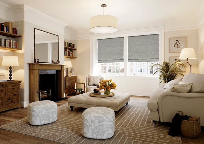 Clarendon, Serene Grey - Twist&Fit Roman Blind - Image 7